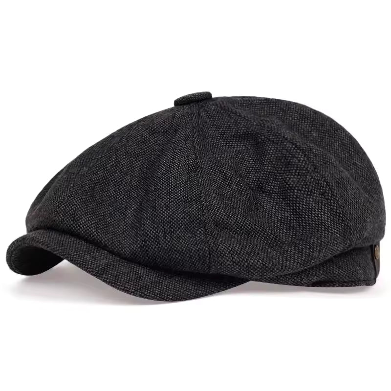 Peak Beret Hat Black